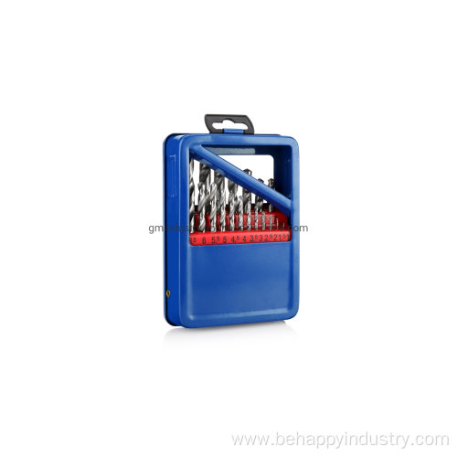 13PCS Drill Bit Set in Metal Case